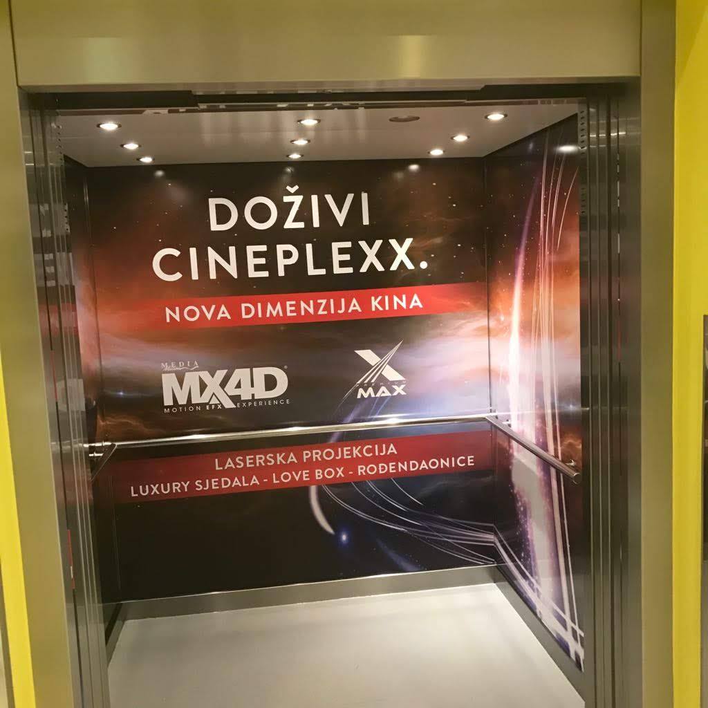 Brendiranje lifta · Cineplexx